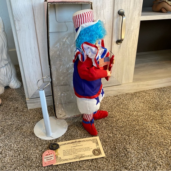 BRINN 'S 1986 Calendar Clown July 4th Uncle Sam Birthday Patriotic - Picture 5 of 9